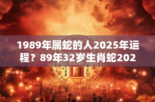 1989年属蛇的人2025年运程？89年32岁生肖蛇2025年运势