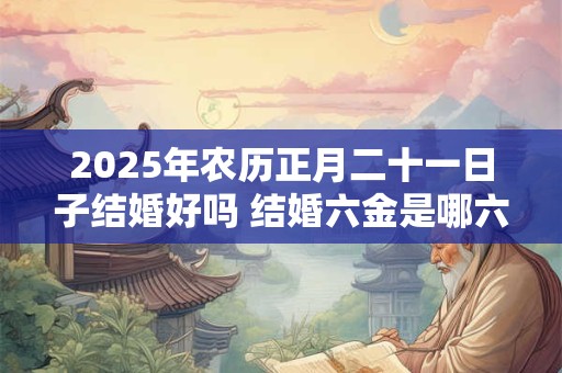 2025年农历正月二十一日子结婚好吗 结婚六金是哪六金