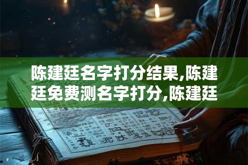 陈建廷名字打分结果,陈建廷免费测名字打分,陈建廷周易免费测名字打分