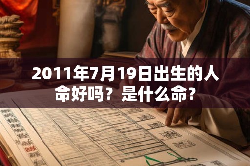 2011年7月19日出生的人命好吗？是什么命？