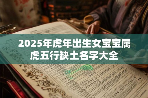 2025年虎年出生女宝宝属虎五行缺土名字大全