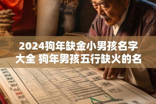2024狗年缺金小男孩名字大全 狗年男孩五行缺火的名字大全