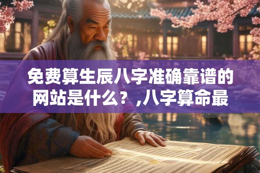 免费算生辰八字准确靠谱的网站是什么？,八字算命最准的网站免费