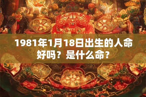 1981年1月18日出生的人命好吗？是什么命？