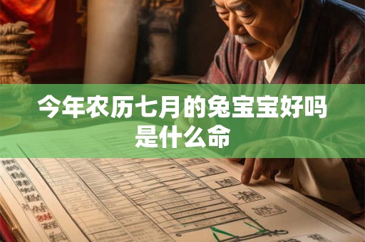 今年农历七月的兔宝宝好吗是什么命