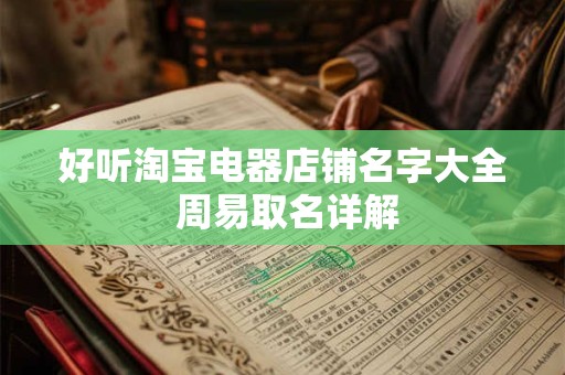 好听淘宝电器店铺名字大全 周易取名详解