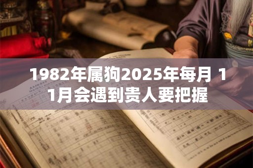 1982年属狗2025年每月 11月会遇到贵人要把握