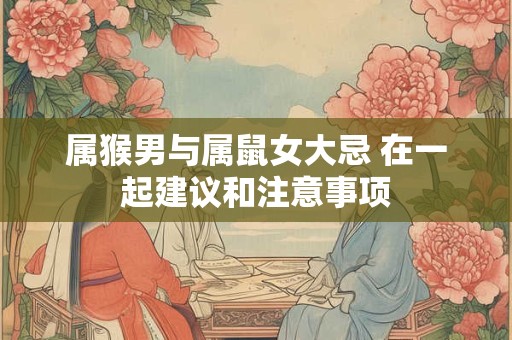 属猴男与属鼠女大忌 在一起建议和注意事项 属猴男与属鼠女大忌 在一起建议和注意事项