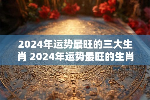 2024年运势最旺的三大生肖 2024年运势最旺的生肖