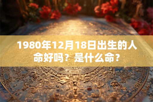 1980年12月18日出生的人命好吗？是什么命？