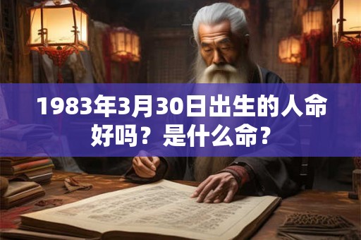 1983年3月30日出生的人命好吗？是什么命？
