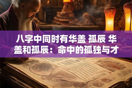 八字中同时有华盖 孤辰 华盖和孤辰：命中的孤独与才华横溢