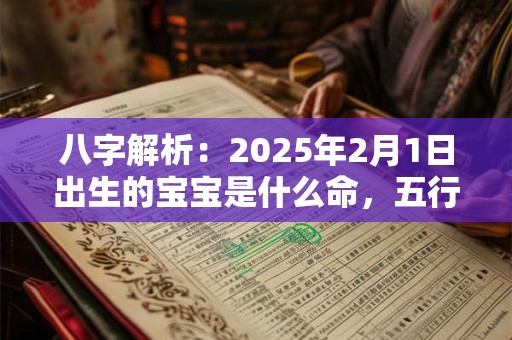 八字解析：2025年2月1日出生的宝宝是什么命，五行缺什么