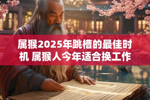 属猴2025年跳槽的最佳时机 属猴人今年适合换工作吗