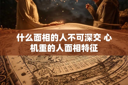 什么面相的人不可深交 心机重的人面相特征