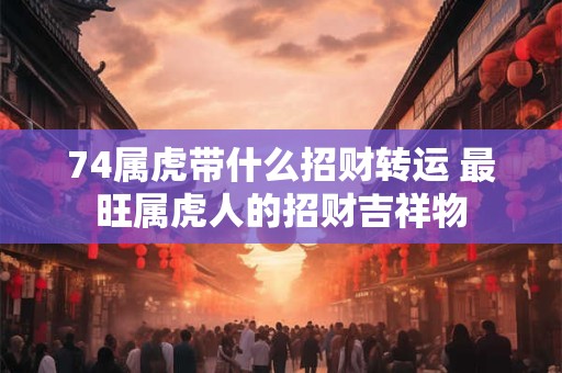 74属虎带什么招财转运 最旺属虎人的招财吉祥物