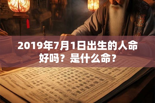 2019年7月1日出生的人命好吗？是什么命？
