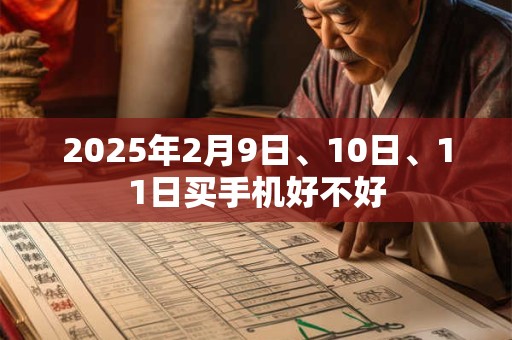 2025年2月9日、10日、11日买手机好不好