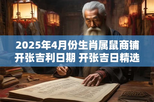 2025年4月份生肖属鼠商铺开张吉利日期 开张吉日精选