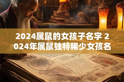 2024属鼠的女孩子名字 2024年属鼠独特稀少女孩名字大全