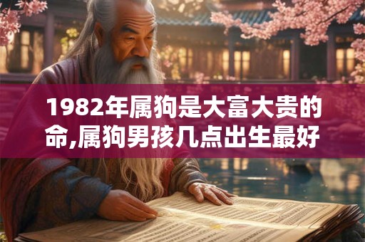 1982年属狗是大富大贵的命,属狗男孩几点出生最好命