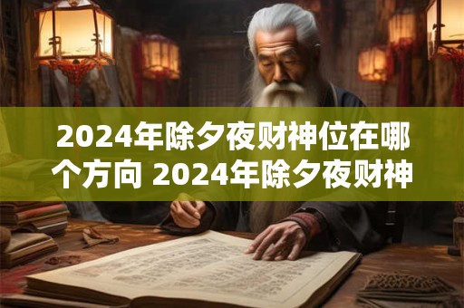 2024年除夕夜财神位在哪个方向 2024年除夕夜财神方位在哪里