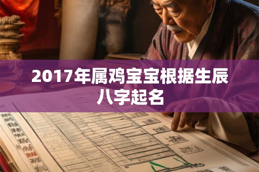 2017年属鸡宝宝根据生辰八字起名