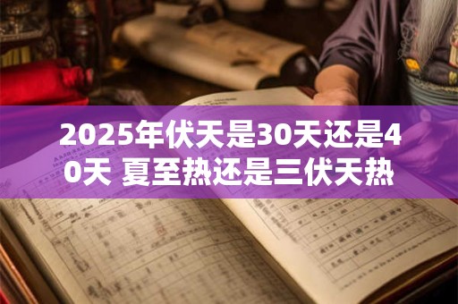 2025年伏天是30天还是40天 夏至热还是三伏天热