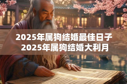 2025年属狗结婚最佳日子 2025年属狗结婚大利月