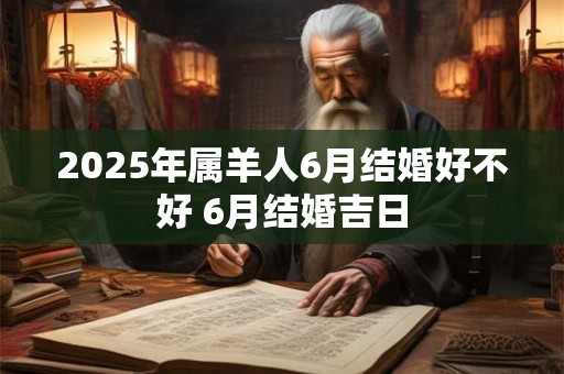 2025年属羊人6月结婚好不好 6月结婚吉日
