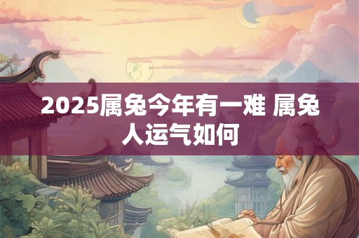 2025属兔今年有一难 属兔人运气如何