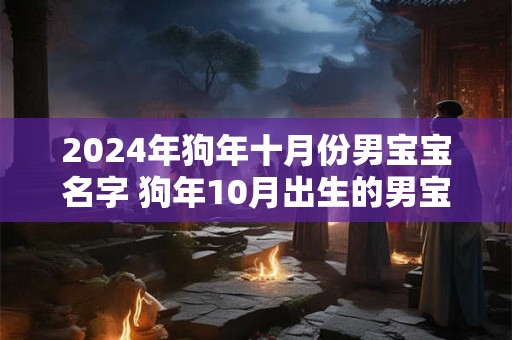 2024年狗年十月份男宝宝名字 狗年10月出生的男宝宝名字大全