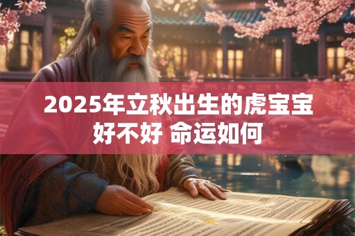 2026年立秋出生的虎宝宝好不好 命运如何 2026年立秋出生的虎宝宝好不好 命运如何