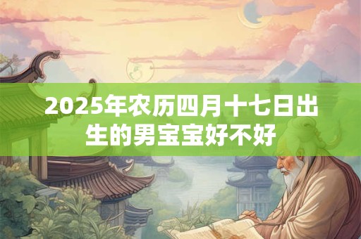 2025年农历四月十七日出生的男宝宝好不好
