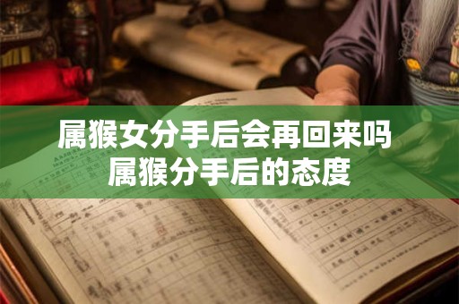 属猴女分手后会再回来吗 属猴分手后的态度