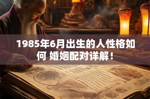 1985年6月出生的人性格如何 婚姻配对详解！