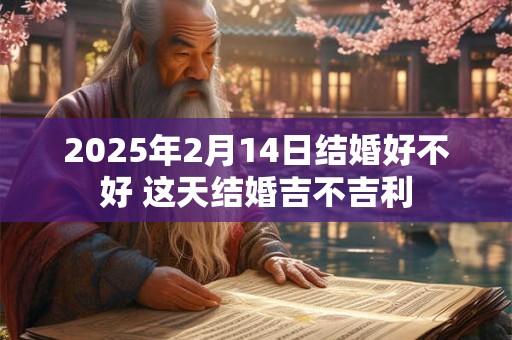 2025年2月14日结婚好不好 这天结婚吉不吉利