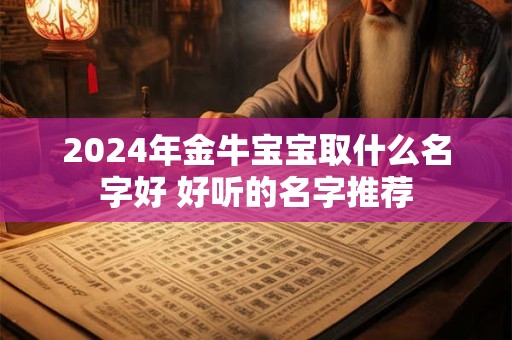 2024年金牛宝宝取什么名字好 好听的名字推荐