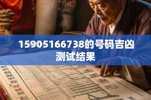15905166738的号码吉凶测试结果