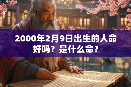 2000年2月9日出生的人命好吗？是什么命？