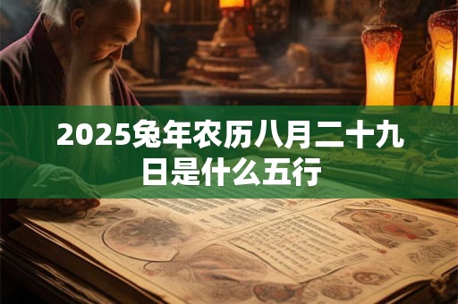 2025兔年农历八月二十九日是什么五行