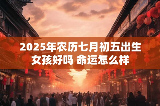 2025年农历七月初五出生女孩好吗 命运怎么样