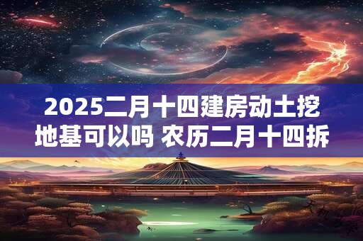 2025二月十四建房动土挖地基可以吗 农历二月十四拆房子好吗