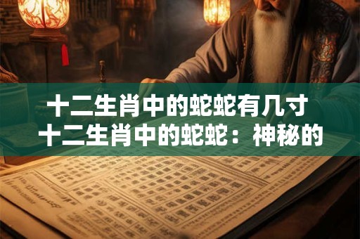 十二生肖中的蛇蛇有几寸 十二生肖中的蛇蛇:神秘的几寸之美 十二生肖中的蛇蛇有几寸 十二生肖中的蛇蛇:神秘的几寸之美