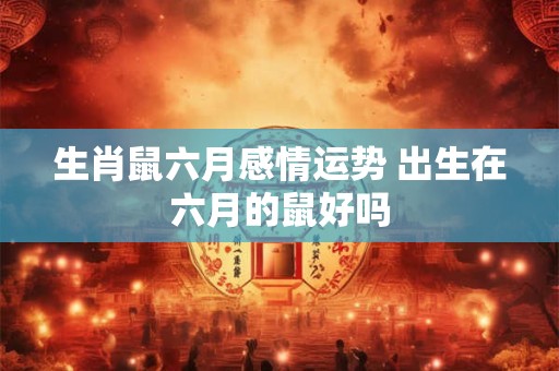 生肖鼠六月感情运势 出生在六月的鼠好吗