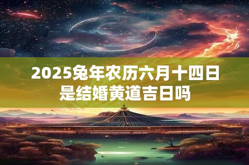 2025兔年农历六月十四日是结婚黄道吉日吗 2025兔年农历六月十四日是结婚黄道吉日吗