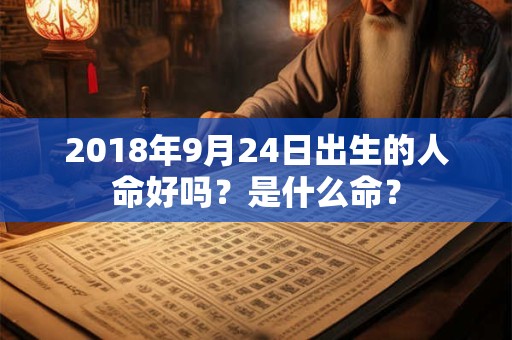 2018年9月24日出生的人命好吗？是什么命？
