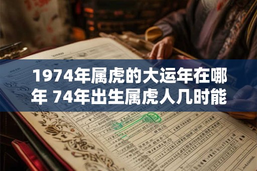 1974年属虎的大运年在哪年 74年出生属虎人几时能转运