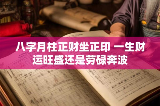 八字月柱正财坐正印 一生财运旺盛还是劳碌奔波