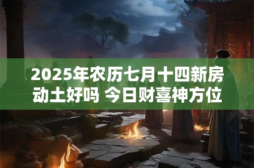 2025年农历七月十四新房动土好吗 今日财喜神方位